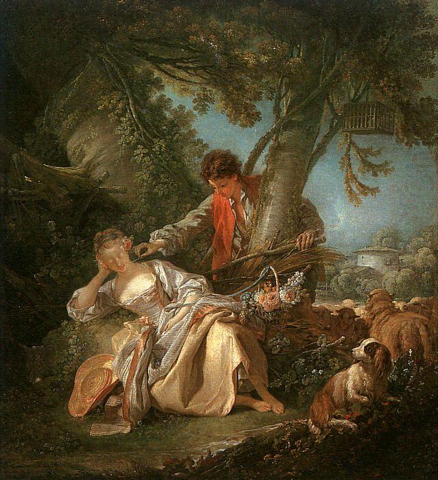 Francois Boucher The Sleeping Shepherdess